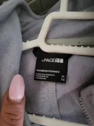 The North Face Vestido Polar Gris Azulado ETIQUETA