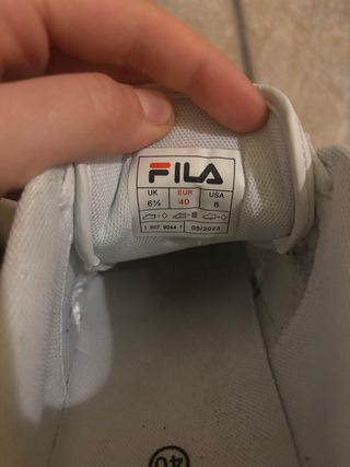 Scarpe Fila bianche e verdi