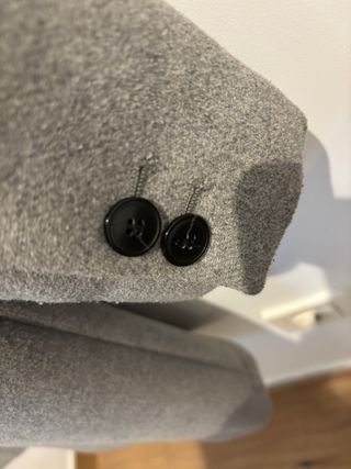 Abrigo paño gris Zara