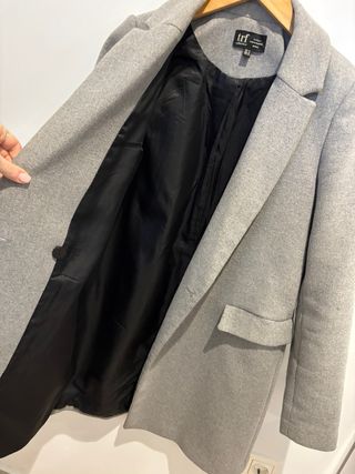 Abrigo paño gris Zara
