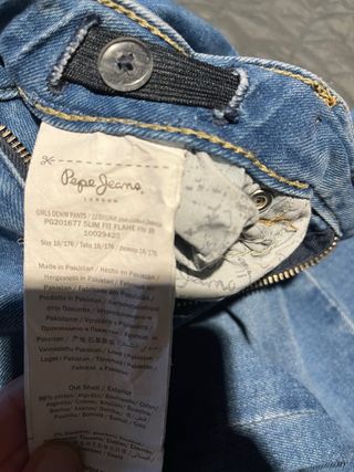 Pepe Jeans flare infantil azul