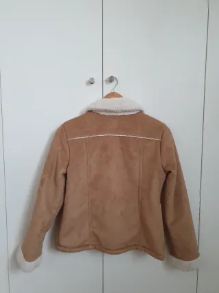 Abrigo niña Gap marrón y blanco 160cm (160/80)