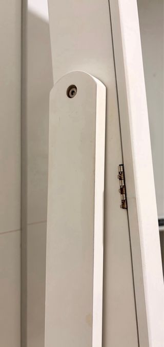 Espejo/Joyero de Pie Blanco.