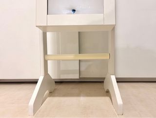 Espejo/Joyero de Pie Blanco.