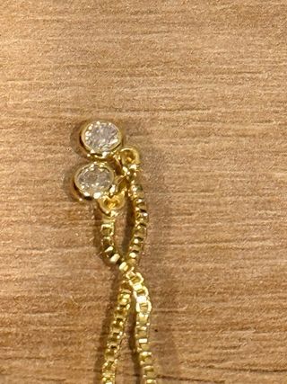 Pulsera dorada ajustable perla cultivada