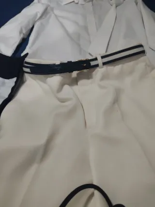 Traje de Comunión Blanco y Negro