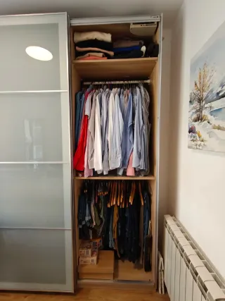 Armario doble Ikea puertas correderas cristal