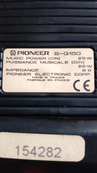 Pareja Altavoces 25 w Pioneer S-Q150