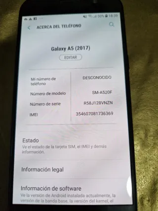 Samsung Galaxy A5 (2017) Negro