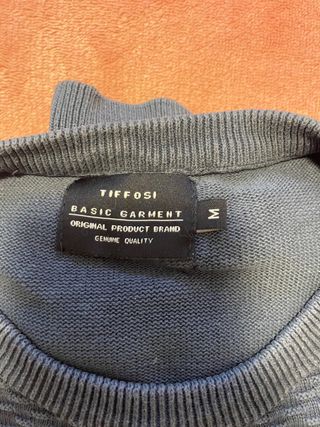 Jersey de punto gris con cremallera