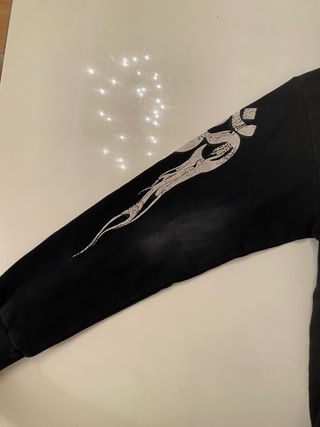 Felpa Hellstar Uomo Nera Nuova con cartellino