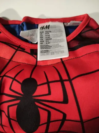 Disfraz Spiderman Talla 5-6 años.