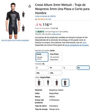 Traje Neopreno Cressi X-Diamond 3mm