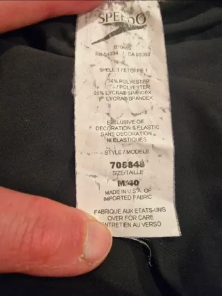 Bañador Speedo Fastskin FSI. Talla M. Negro.