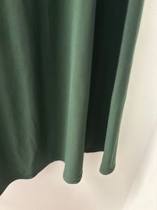 Falda larga Zara verde