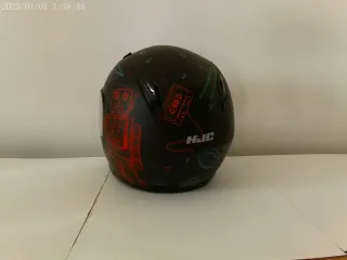 Casco Moto Junior HJC Negro y Verde