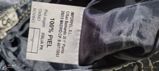 Pantalón de piel 100% negro