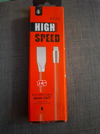 Cable Carga iPhone 5/6/7 Zincalloy 2A