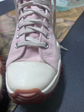 Converse Bambas Altas Rosa y Blanco