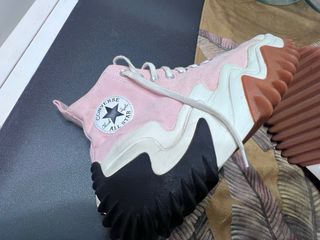 Converse Bambas Altas Rosa y Blanco