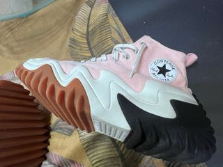 Converse Bambas Altas Rosa y Blanco