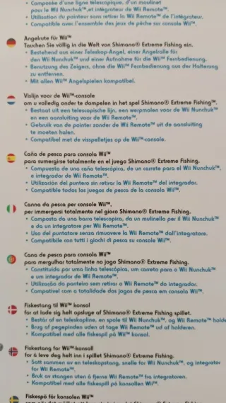 Juego wii-U Shimano Extreme+caña  pescar