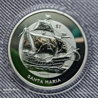 Onza Plata Pura 999 Santa María