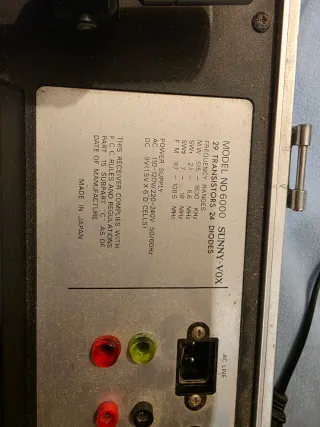 Equipo de música Sunny Vox