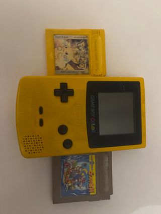 Game Boy Color Amarilla + Juegos