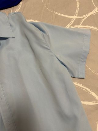 Camisa manga corta azul