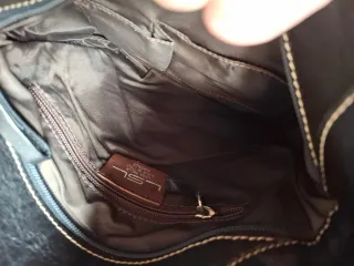 Borsa LSL Vera Pelle Nera Made in Italy Firenze