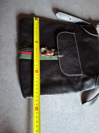 Borsa LSL Vera Pelle Nera Made in Italy Firenze