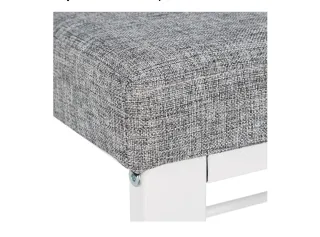 Banco Zapatero Relaxdys Gris y Blanco 50 x 81 x 32