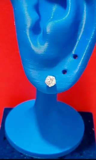 Pendientes de Plata de Ley de 5mm