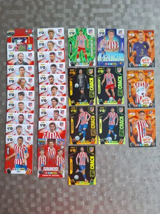 Lote 30 cromos Atlético de Madrid Adrenalyn XL