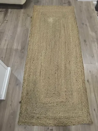 4 Alfombras artesanales yute, medidas variadas