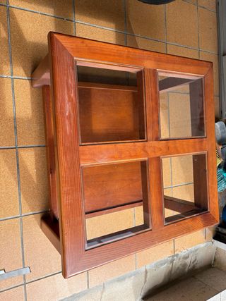 Mesa de centro madera y cristal