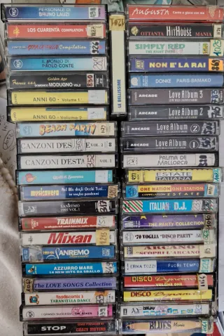 Cassette musicali miste: Compilation, Dance, Pop