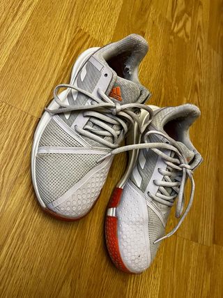 Zapatillas Adidas Tenis Lila y Naranja