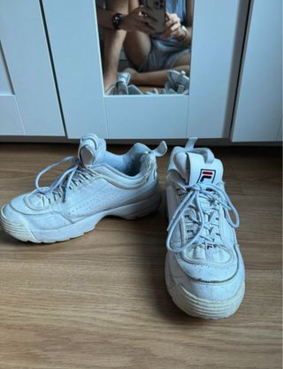 Zapatillas Fila Disruptor Hombre Blancas