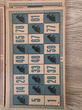 juego Lotería años 50 completo,fabricado en espa