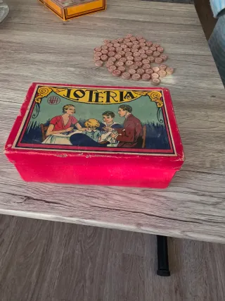 juego Lotería años 50 completo,fabricado en espa