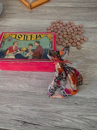 juego Lotería años 50 completo,fabricado en espa