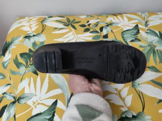 Botines negros piel T39