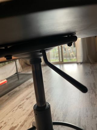 Silla Taburete Regulable Altura Madera Metal