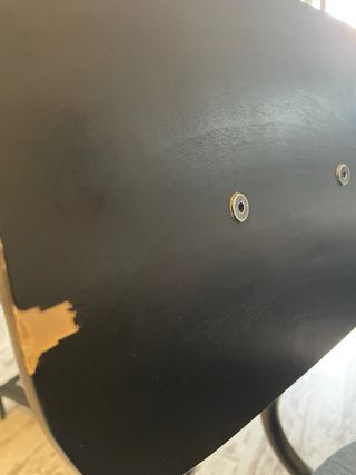 Silla Taburete Regulable Altura Madera Metal