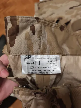 Peto Interperie Arido Camuflaje