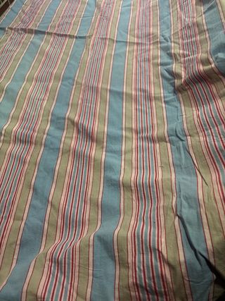 Funda de colchón antigua a rayas