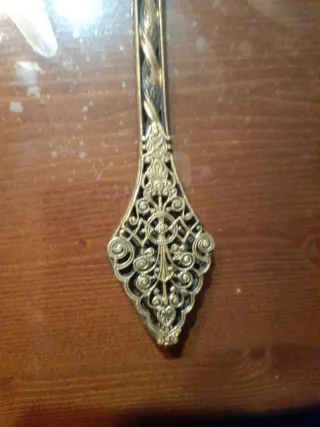 Espejo de mano antiguo floral