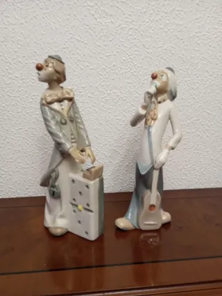 Figuras Payasos Porcelana Vintage